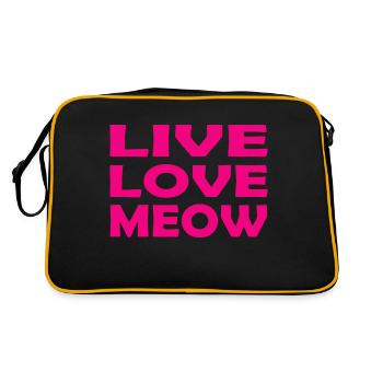 Cat Katze - Retro Bag - black/gold - Back