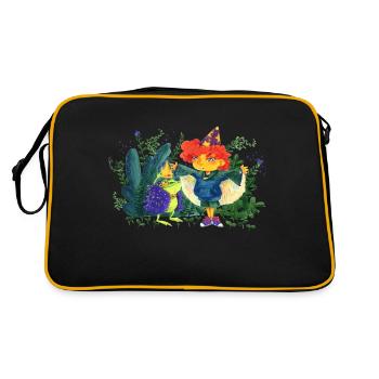 One wish free - Retro Bag - black/gold - Back