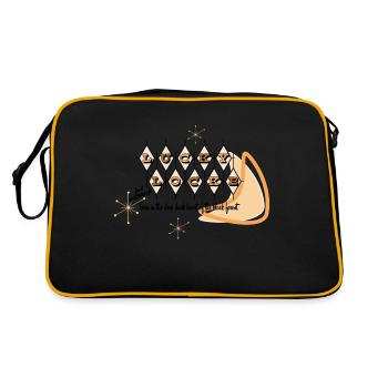 Lucky Locke Atomic 2 - Retro Tasche - Schwarz/Gold - Hinten