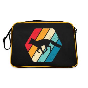 Renard Reineke Redfur Animal Forest Nature Rétro - Sac Retro - noir/or - Dos
