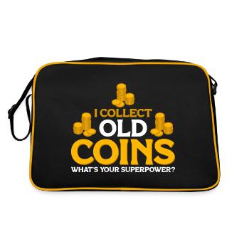 Numismates Collectionneurs de pièces Collectionneur de pièces Numismates - Sac Retro - noir/or - Dos
