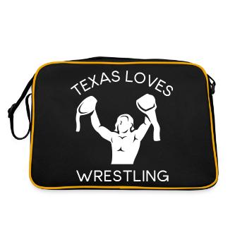 Conception de lutte au Texas pour les fiers fans du Texas - Sac Retro - noir/or - Dos