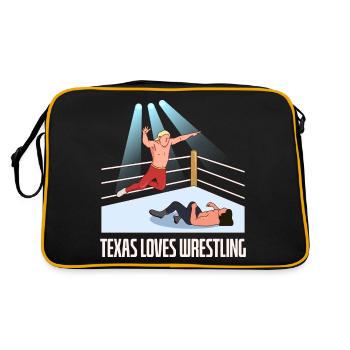 Conception de lutte au Texas pour les fiers fans du Texas - Sac Retro - noir/or - Dos