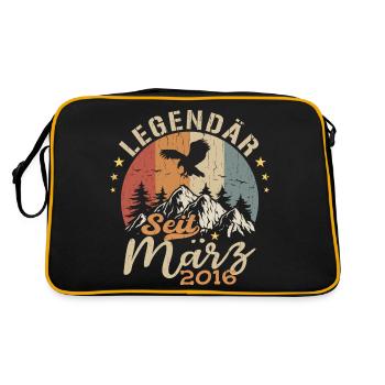 Les légendes sont nées en mars 2016 - 2016 - Sac Retro - noir/or - Dos
