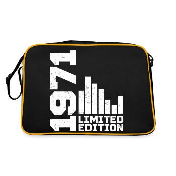 Vintage 1971 Birthday Gift 1971 Year 1971 - Retro Bag - black/gold - Back