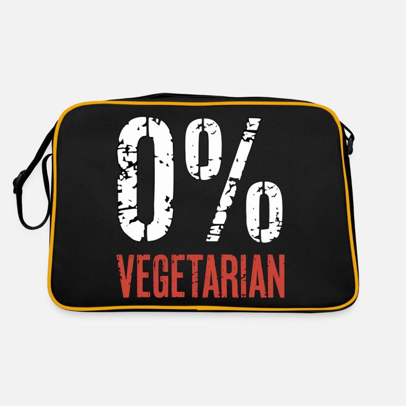 0% Vegetarian 9 Retro Tasche