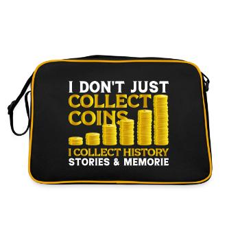 Numismates Collectionneurs de pièces Collectionneur de pièces Numismates - Sac Retro - noir/or - Dos