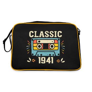Vintage 1941 Cassette D'anniversaire Rétro 1941 - Sac Retro - noir/or - Dos