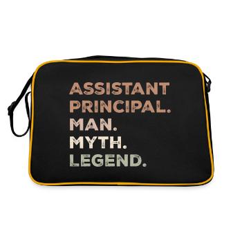 Senior Assistant Man Myth Legend - Retro Bag - black/gold - Back
