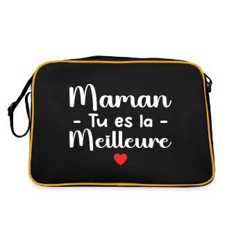 Maman Tu Es La Meilleure - Sac Retro - noir/or - Dos