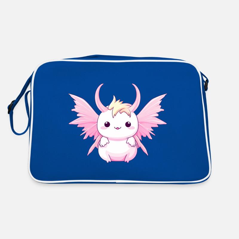 Axolotl Angels & Devils - Design with horns and Retro Bag