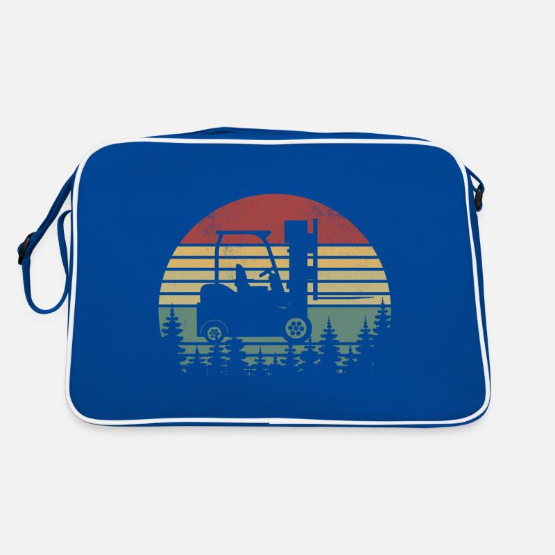 Funny Forklift Driver Art - Forklift Operator Retro Bag