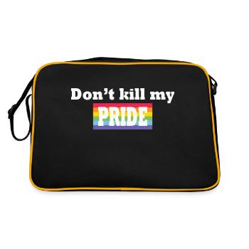 LBGT Flag Gay Pride Human - Retro Bag - black/gold - Back