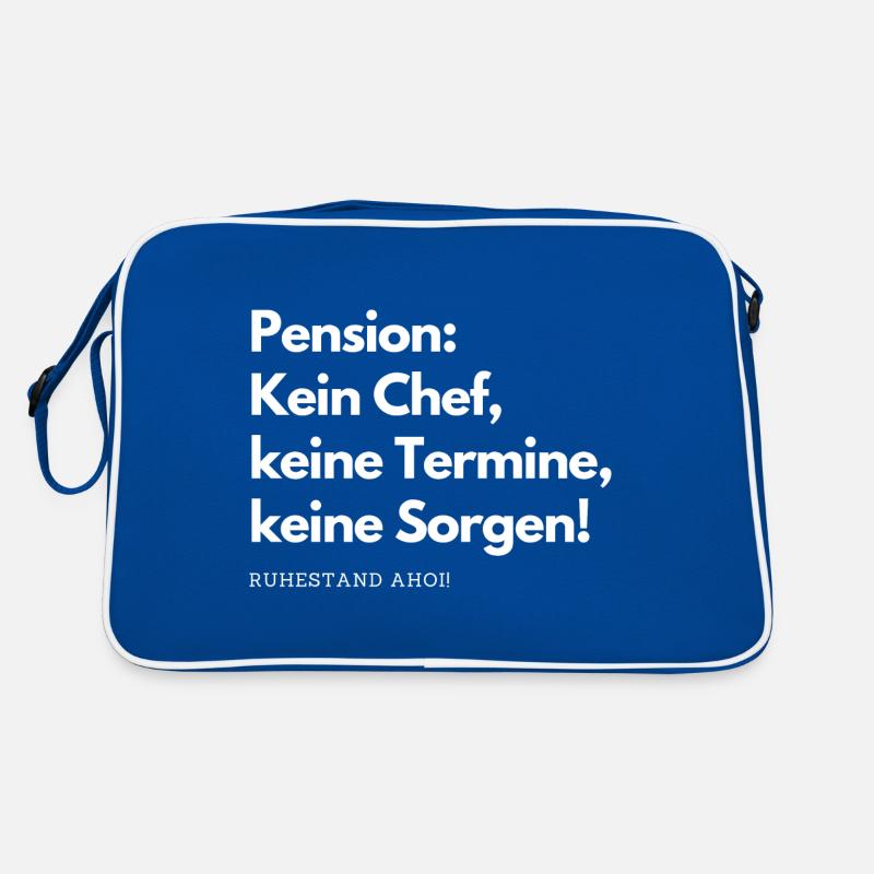 Rentner im Ruhestand Retro Tasche