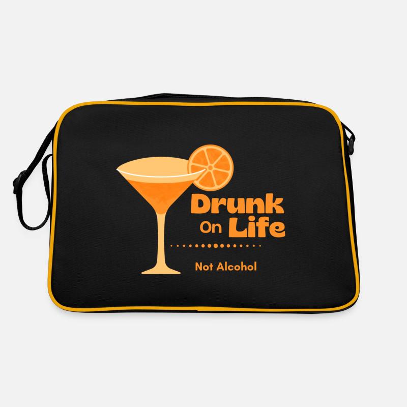 Drunk on Life Retro Tasche