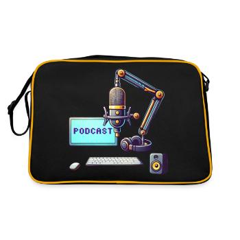 Podcast - Retro Bag - black/gold - Back