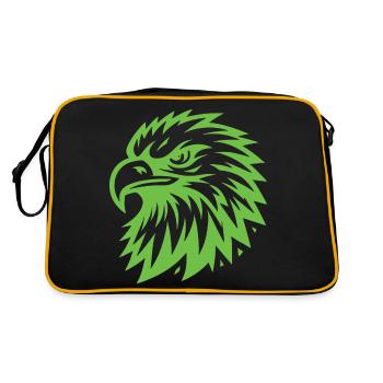 Green Eagle – Sauvage, majestueux et puissant - Sac Retro - noir/or - Dos