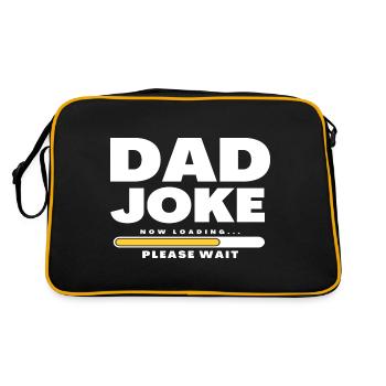 Dad Joke loading Be dad's shirt Gift idea - Retro Bag - black/gold - Back