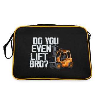 Do You Even Lift Bro - Retro Bag - black/gold - Back