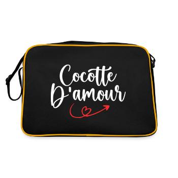 Cocotte D'amour - Sac Retro - noir/or - Dos