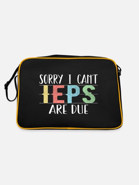 Sorry I Can't IEPS Are Due - Sac Retro - noir/or - Dos