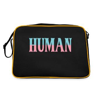 HUMAN - Sac Retro - noir/or - Dos