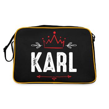 Karl - Retro Bag - black/gold - Back