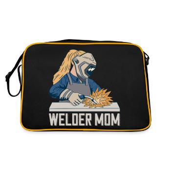 Welder Mama for welders and - Retro Bag - black/gold - Back