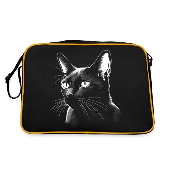 Black Cat Bombay Cat Outfit pour - Sac Retro - noir/or - Dos