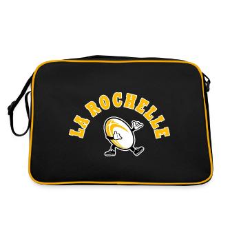 Rugby La Rochelle sport rugby supporter rochellais - Sac Retro - noir/or - Dos