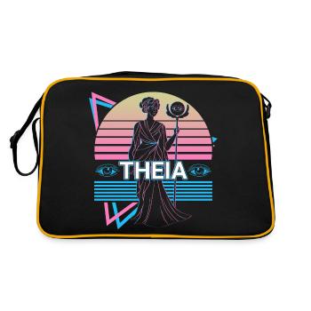 Theia Greek Goddess Ancient Greek Mythol - Retro Bag - black/gold - Back