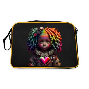 Cadeau de fille fantastique - Sac Retro - noir/or - Dos
