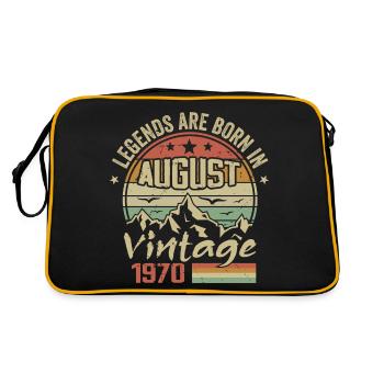August 1970 Jubiläum 1970 - Legenden August 1970 - Retro Tasche - Schwarz/Gold - Hinten