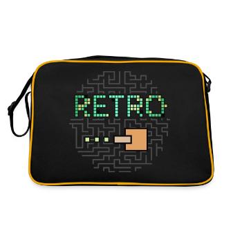Retro Text & Maze Jeu de tir - Sac Retro - noir/or - Dos