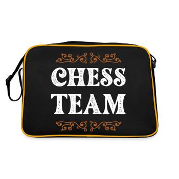 Chess Crew - Retro Tasche - Schwarz/Gold - Hinten