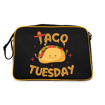 taco tuesday - Retro Bag - black/gold - Back