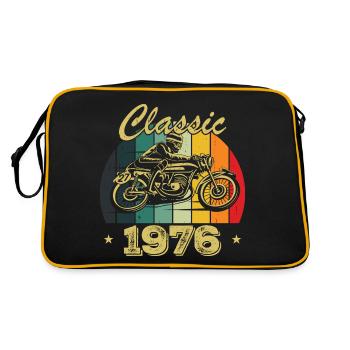 Cadeau D’anniversaire Classique vintage Né en 1976 - Sac Retro - noir/or - Dos