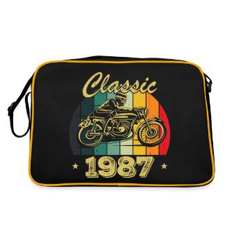 Cadeau D’anniversaire Classique vintage Né en 1987 - Sac Retro - noir/or - Dos