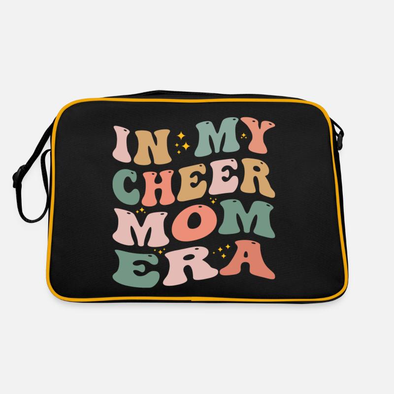 In meiner Cheer-Mom-Ära - Retro Tasche - Schwarz/Gold