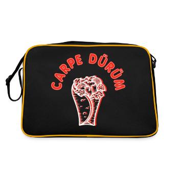 Carpe Dürüm Döner Kebab Fun - Retro Tasche - Schwarz/Gold - Hinten