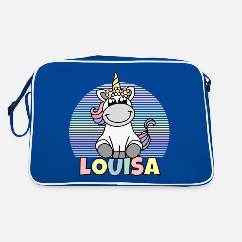 Louisa Einhorn Name Retro Tasche