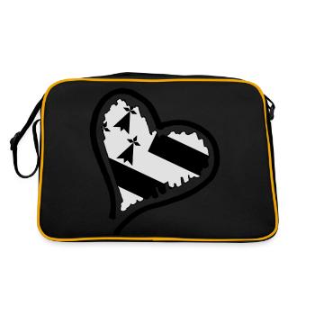 Coeur de Breizh - Sac Retro - noir/or - Dos