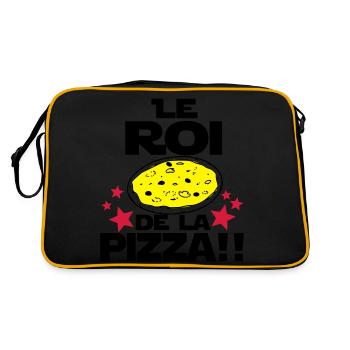 roi de la pizza - Sac Retro - noir/or - Dos