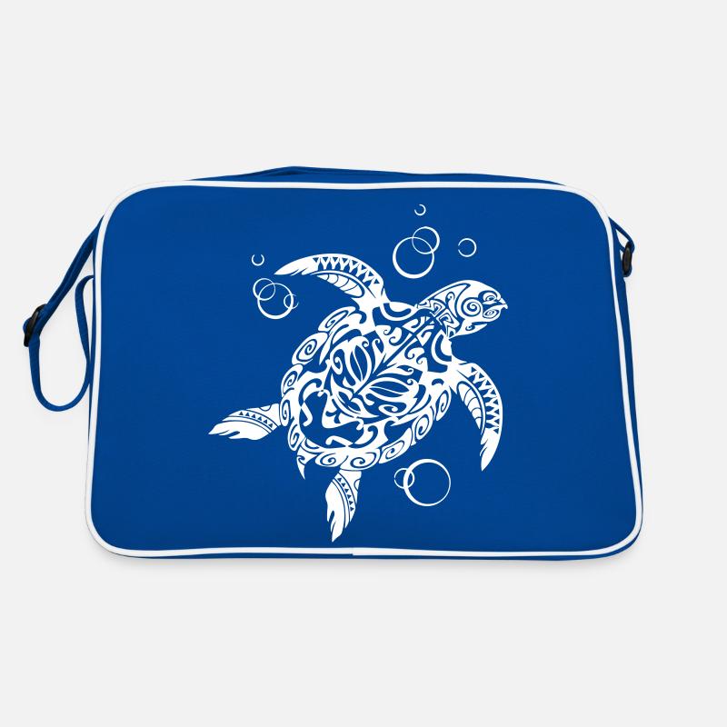 Watchful Turtle Retro Tasche