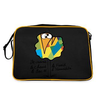 Devise Shadok N°02 - Sac Retro - noir/or - Dos