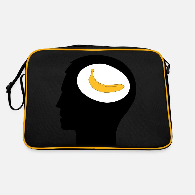 , Banane im Kopf Retro Tasche