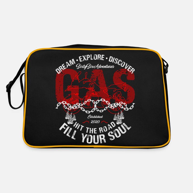 66Adventures - Dream Explore Discover Retro Tasche
