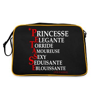 pétasse - Sac Retro - noir/or - Dos