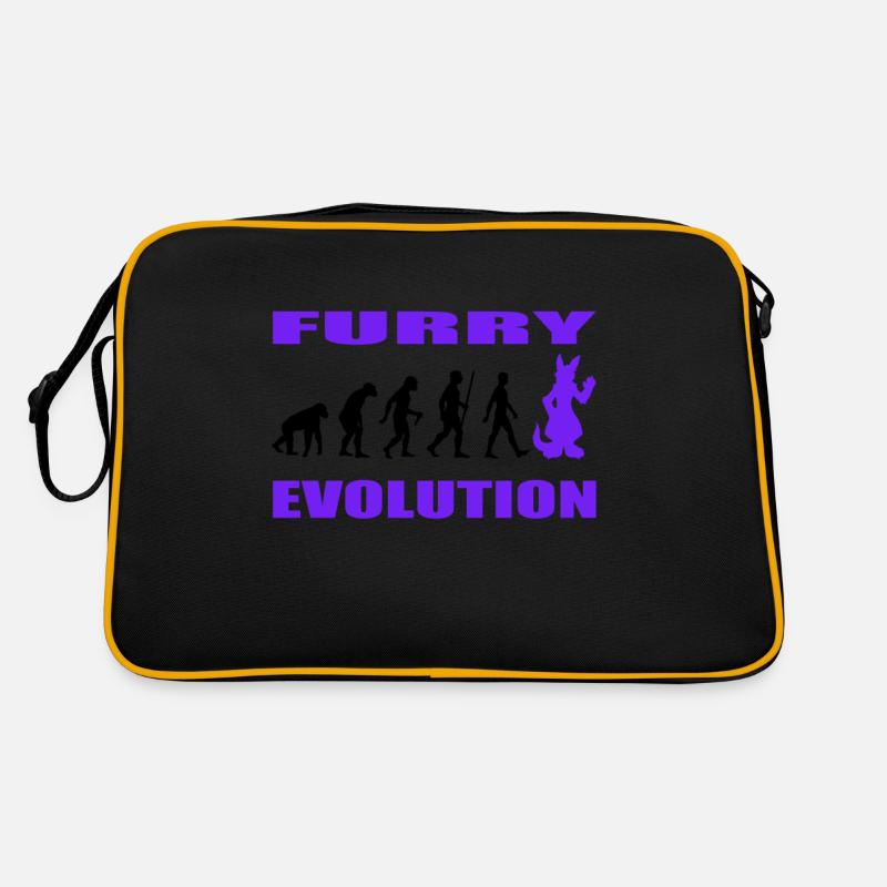 Furry - Retro Tasche - Schwarz/Gold