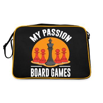 Jeux de société - Sac Retro - noir/or - Dos
